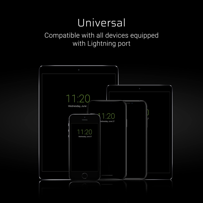 Green Cell kabel GCmatte Lightning Flat kabel 25 cm s hitrim polnjenjem Apple 2.4A (KABGC02)