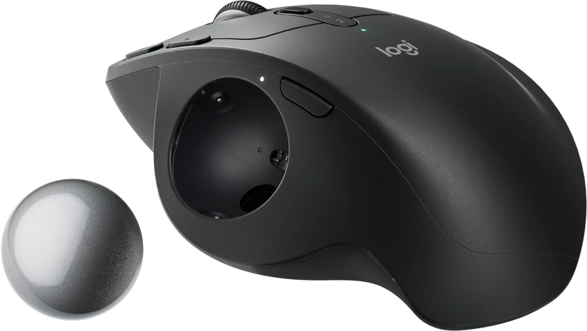 Miška brezžična Logitech MX ERGO S sledilna kroglica, črna