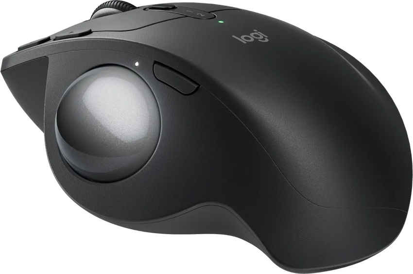 Miška brezžična Logitech MX ERGO S sledilna kroglica, črna